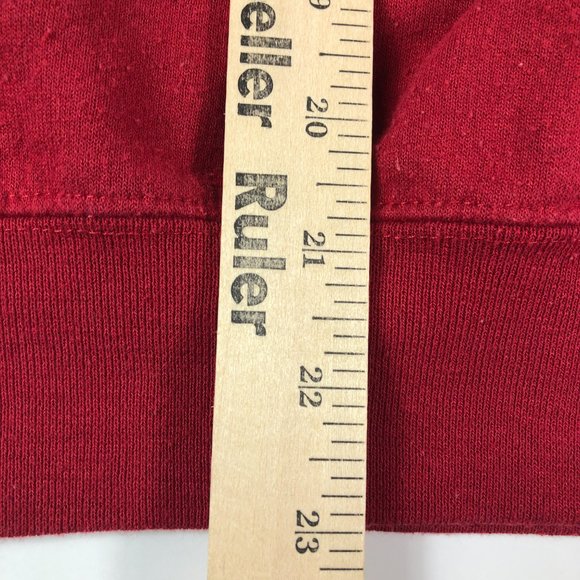 Champion Santa Clara Broncos Sweatshirt Adult Extra Small Red Faded ECO Crewneck - Picture 11 of 12
